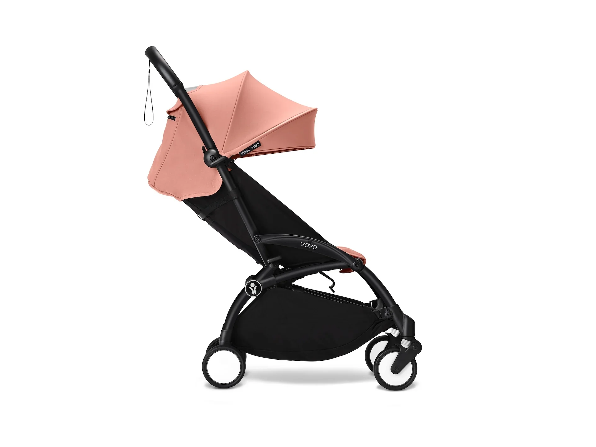 Stokke® YOYO³ Stroller - Compact Stroller Newborn Shell to Toddler Black/Ginger - Image 10