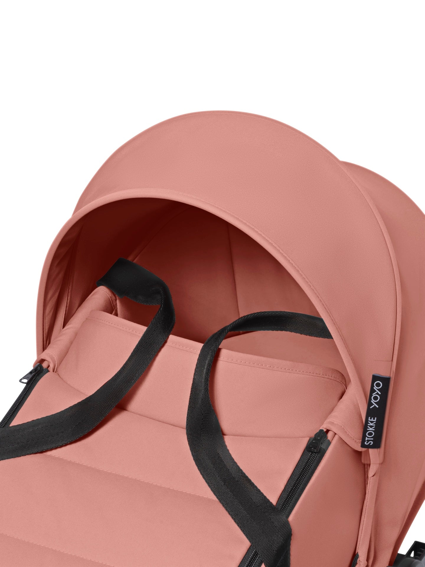 Stokke® YOYO³ Stroller - Compact Stroller Newborn Shell to Toddler Black/Ginger - Image 4