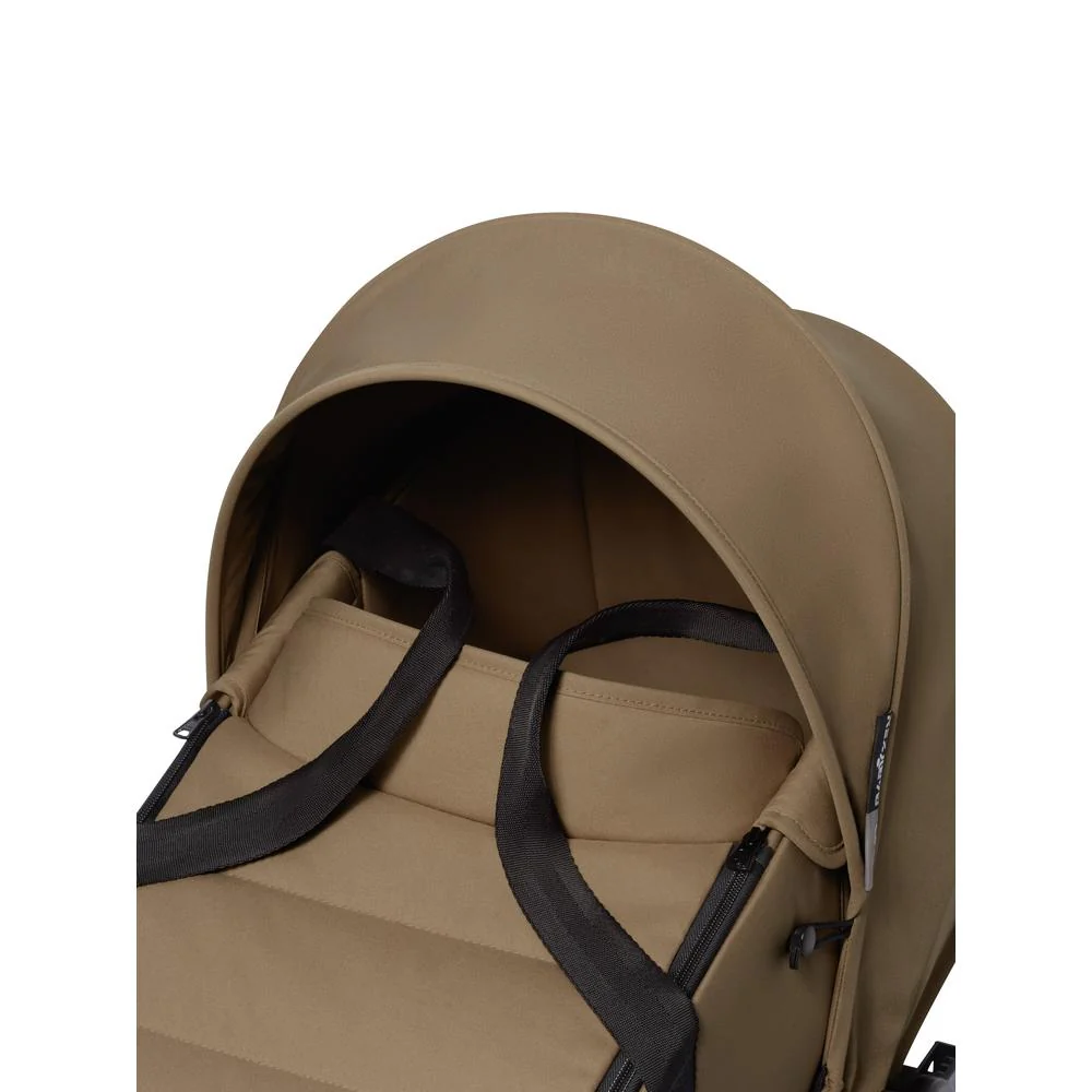 Stokke® YOYO³ Stroller - Compact Stroller Newborn Shell to Toddler Black/Toffee - Image 4