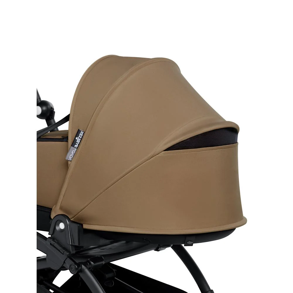Stokke® YOYO³ Stroller - Compact Stroller Newborn Shell to Toddler Black/Toffee - Image 5