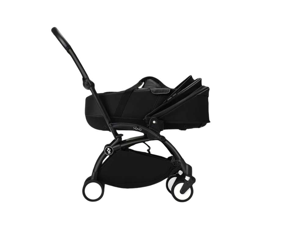Stokke® YOYO³ Stroller - Compact Stroller Newborn Shell to Toddler Black/Black - Image 5