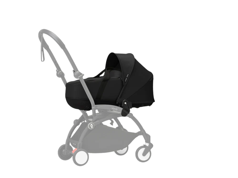 Stokke® YOYO³ Stroller - Compact Stroller Newborn Shell to Toddler Black/Black - Image 6