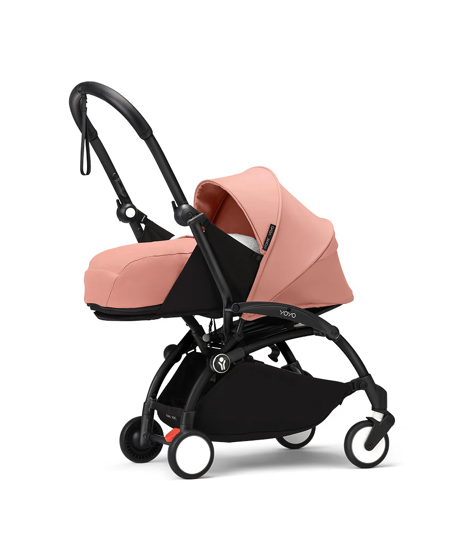 Stokke® YOYO³ stroller with newborn to toddler Black/Ginger - Image 3
