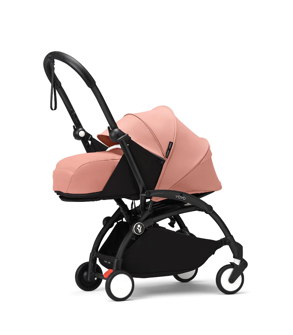 Stokke® YOYO³ stroller with newborn to toddler Black/Ginger - Image 4