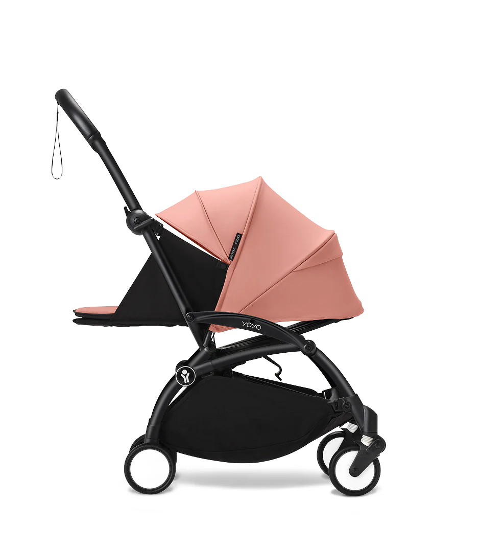 Stokke® YOYO³ stroller with newborn to toddler Black/Ginger - Image 5