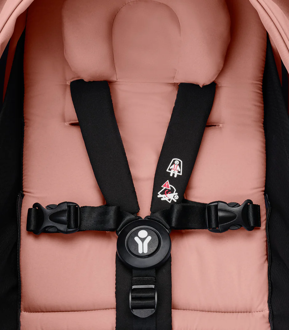 Stokke® YOYO³ stroller with newborn to toddler Black/Ginger - Image 6