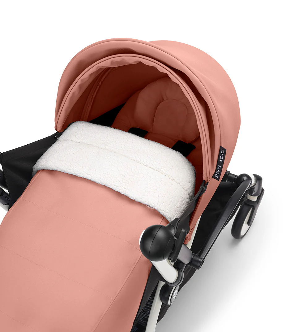Stokke® YOYO³ stroller with newborn to toddler Black/Ginger - Image 7