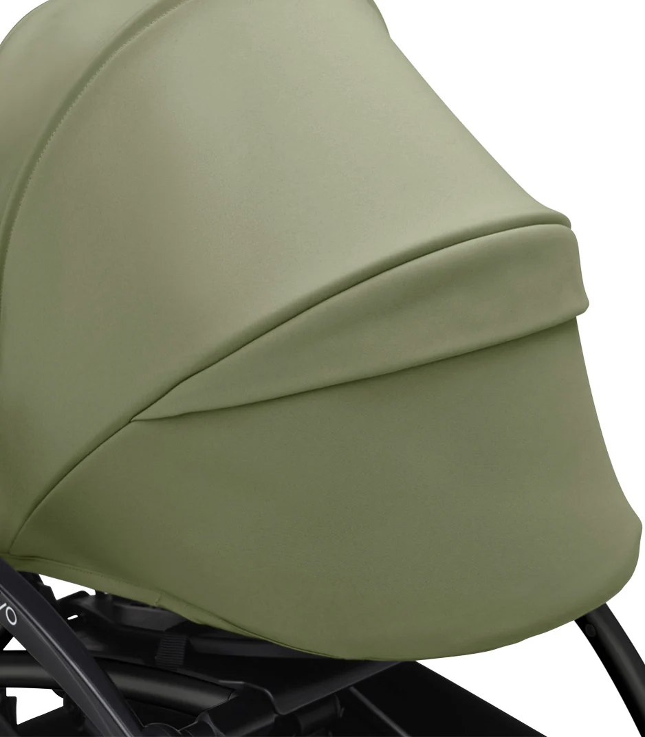 Stokke® YOYO³ stroller with newborn to toddler Black/Olive - Image 8