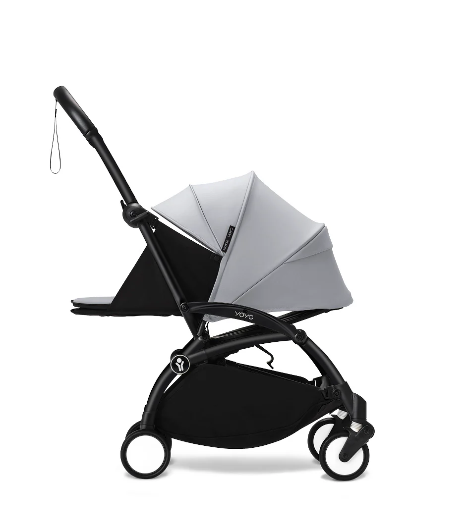 Stokke® YOYO³ stroller with newborn to toddler Black/Stone - Image 5