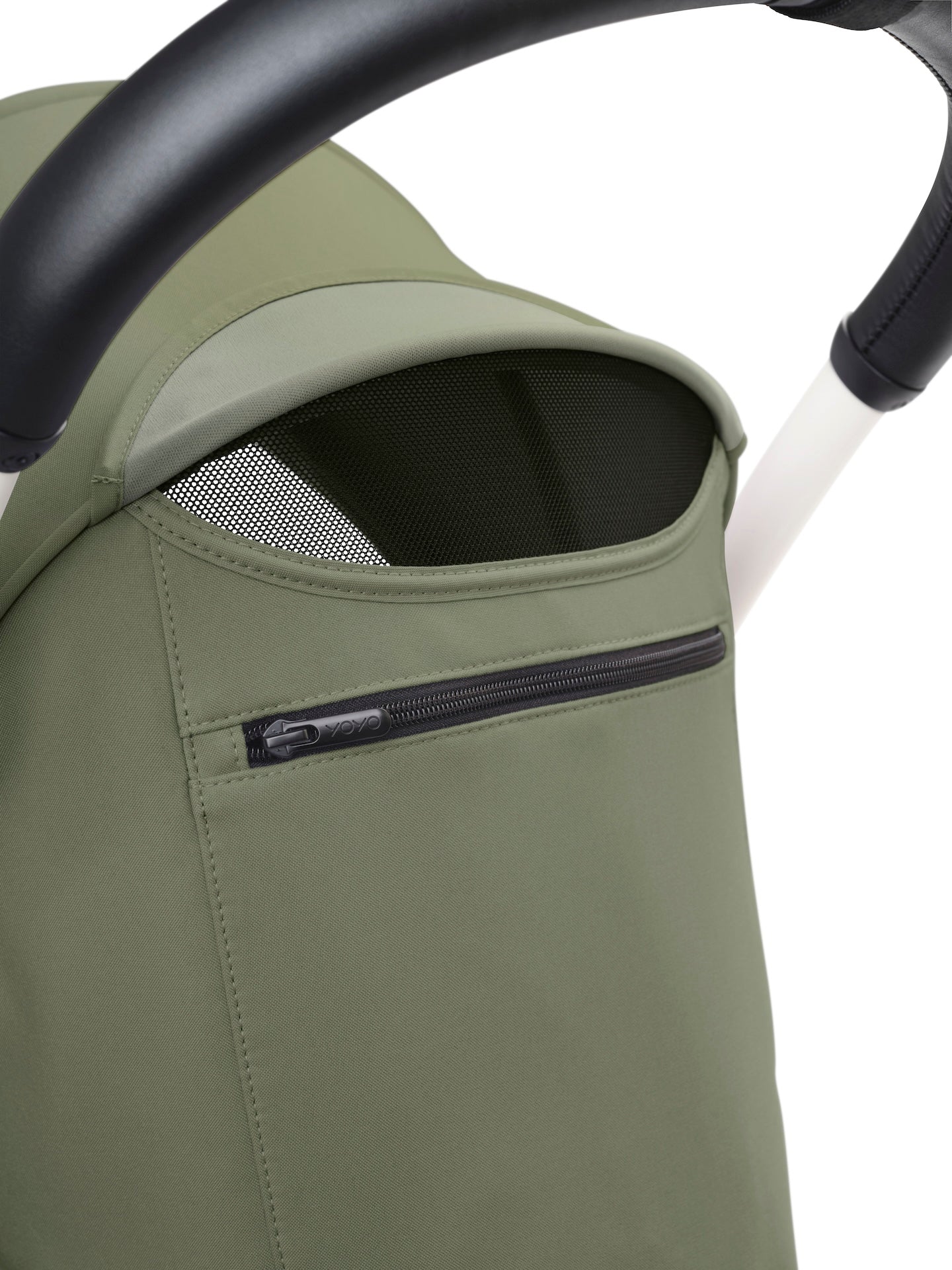 Stokke® YOYO³ stroller from 6 months White/Olive - Image 4