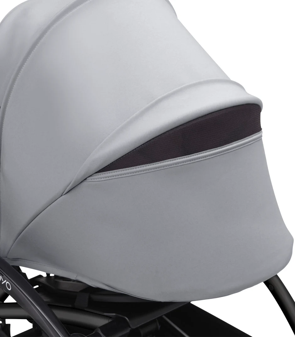 Stokke® YOYO³ stroller with newborn to toddler White/Stone - Image 6
